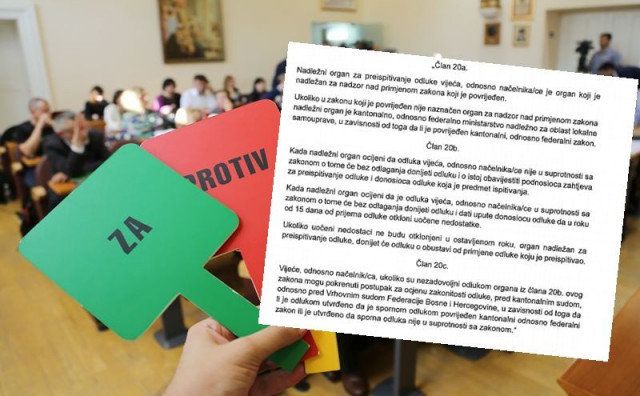 OTVARA SE PROSTOR Federacija i županije će moći obustavljati odluke gradonačelnicima