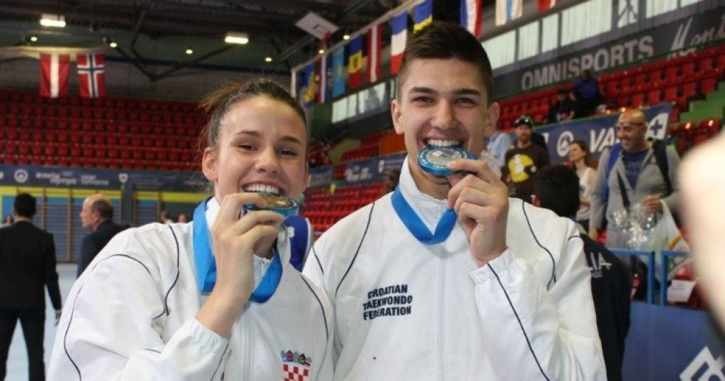 HRVATSKA SLAVI MATEU I TONIJA Zlato i bronca za hrvatske taekwondoiste