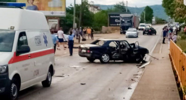Težak sudar između Gruda i Ljubuškog, dvoje ozlijeđenih