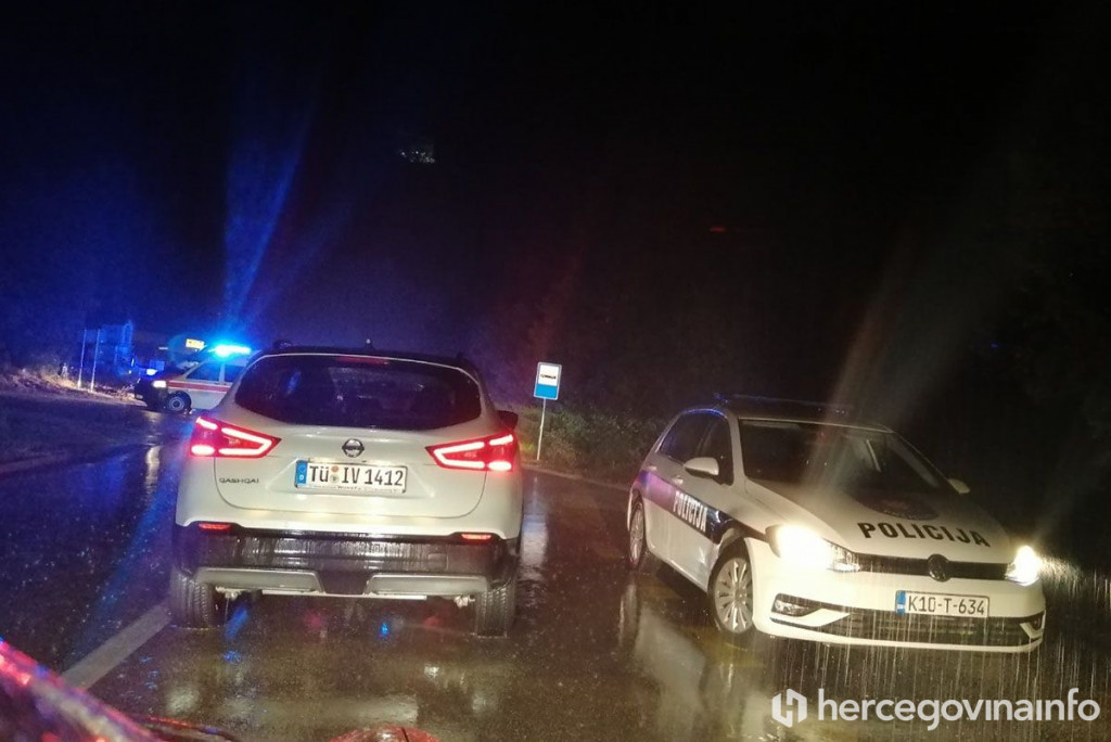 U težem sudaru na ulazu u Široki Brijeg ozlijeđene dvije osobe
