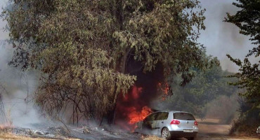 Čapljina Jaz požar automobili