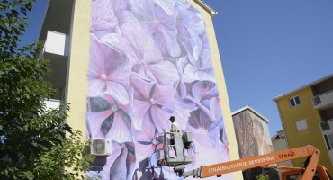 Američki umjetnik oslikava zgradu u Šantićevoj, počinje Street Arts Festival