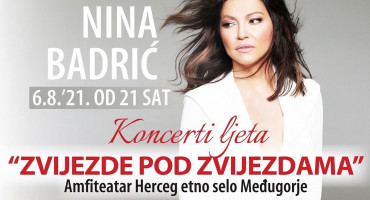 Nina Badrić plakat najava koncert Međugorje