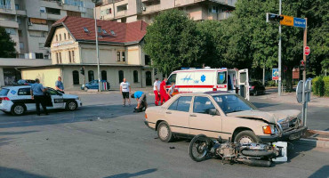 Sudar kod Ere motor i Mercedes