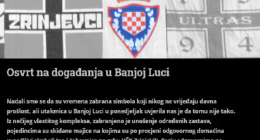 U DODIKA Ultrasima zabranjene zastave, te skidane majice sa šahovnicom