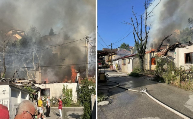 SARAJEVO U naselju Buča Potok gori više obiteljskih kuća