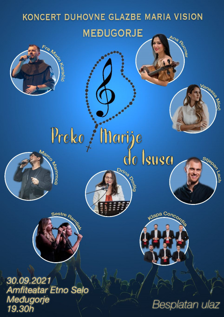 Koncert duhovne glazbe Maria Vision Međugorje