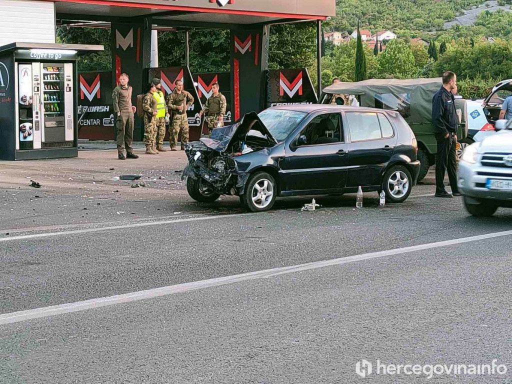 sudar,prometna nezgoda,ozljede,Mostar