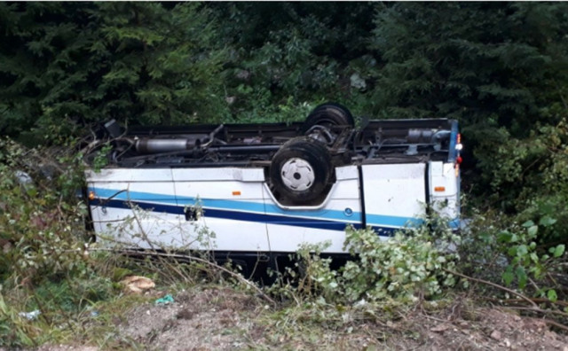 Prevrnuti autobus Gornji Vakuf