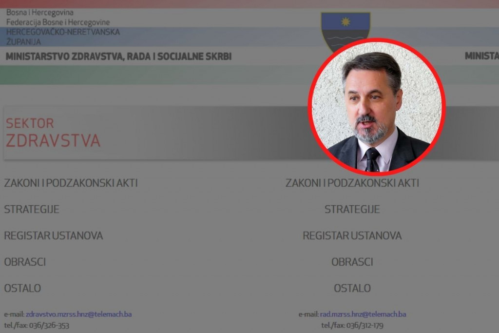 NA USLUZI GRAĐANA Kako možete poslati mail ministarstvu zdravstva HNŽ i ministru Opsenici? Nikako