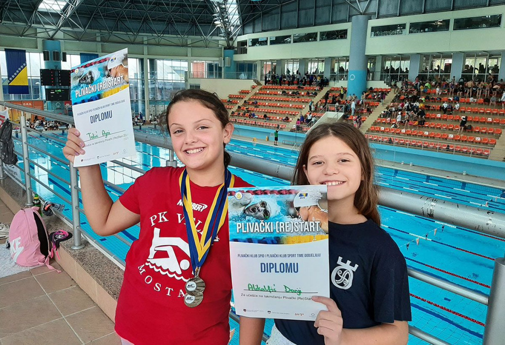 Plivačice Veleža ostvarile ciljeve, a 'pokupile' su i dvije medalje