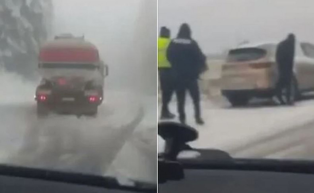 Sudar više vozila na Kupresu, kamion se prepriječio na putu