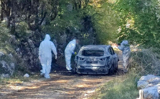 Nikšić pljačka pošte zapaljeni auto