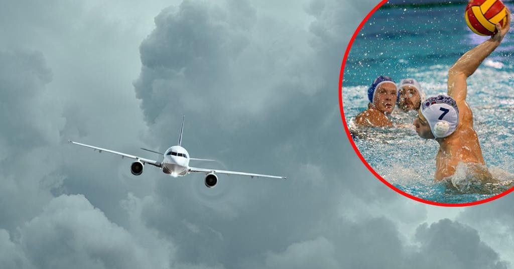 DRAMA U ZRAKU Grom udario u avion u kojem su bili vaterpolisti Juga