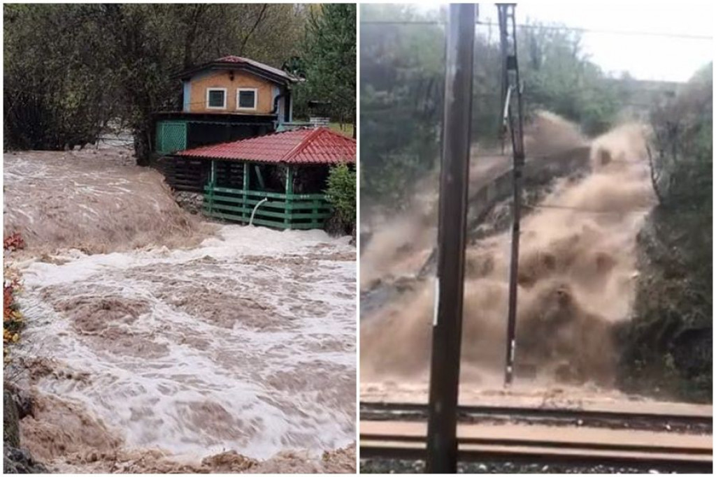 Dramatične snimke iz Jablanice, u Konjicu nabujala rijeka ugrozila objekte i obiteljske kuće