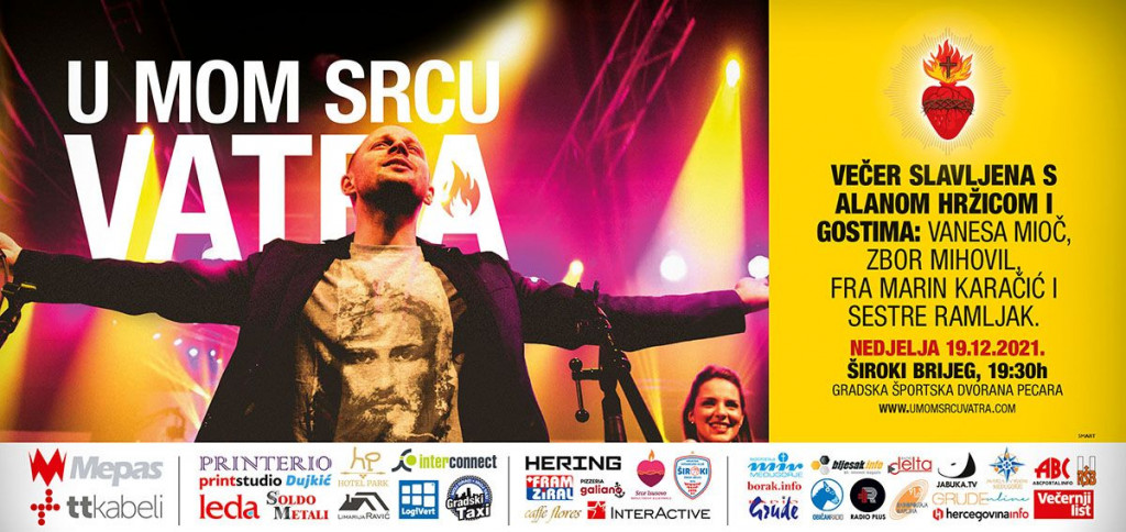 Bliži nam se veliki predblagdanski duhovni koncert - U mom srcu Vatra