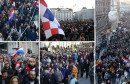 Hrvatska na nogama, veliki prosvjed protiv covid-potvrda u Zagrebu