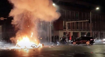 Kaos na ulicama Haaga, druga noć prosvjeda protiv mjera