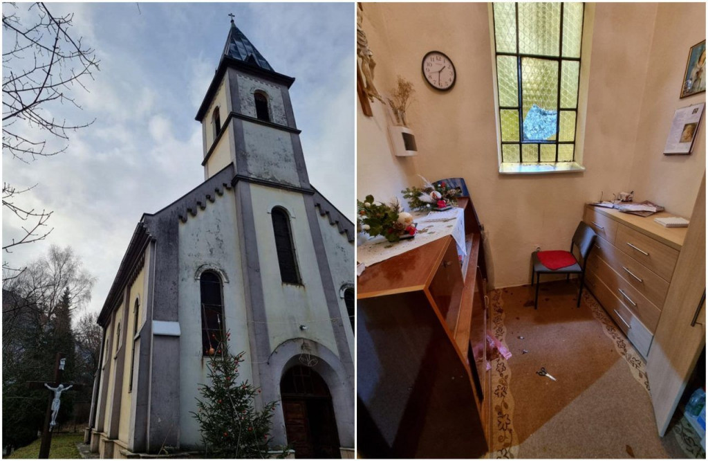 I OPET PSIHIČKI BOLESNA OSOBA Nakon Bihaća, Zenice i Sarajeva, oštećena crkva u Varešu