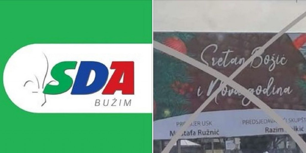 DOK NAROD VADI VIZE Načelniku Bužima SDA (čitaj jadnik) smeta božićna čestitka, a HNS (HDZ BiH) požurio da reagira, dok na Dodikove verbalne izlete šute