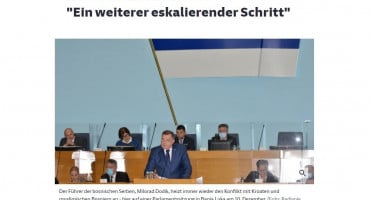 Njemački tisak zagovara da se u BiH pošalje par tisuća vojnika, i smijeni palikuću Dodika