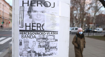 PLAKATI U ZAGREBU 'Hercegovačko-vlaška banda', na njima i Mate Rimac