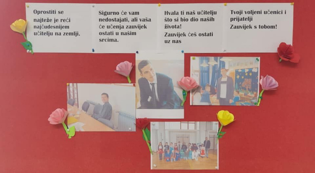 TUŽAN DAN U MOSTARU Učenici i kolege opraštaju se od omiljenog učitelja koji je preminuo nakon prometne nesreće