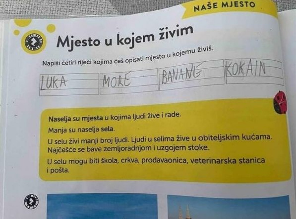 URNEBESNO Učenik iz Ploča u četiri riječi opisao svoje mjesto