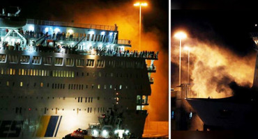 DRAMA U JONSKOM MORU Zapalio se trajekt s 288 osoba koji plovi prema Italiji
