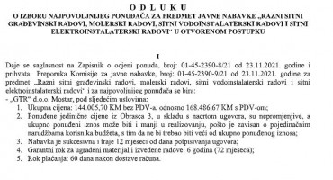 NAŠI I VAŠI Za sitne radove 144 tisuće bez PDV-a