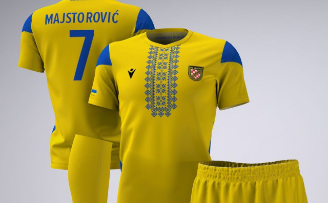 PRVI U SVIJETU Hrvatski Dragovoljac će igrati u dresovima ukrajinskih boja i simbola