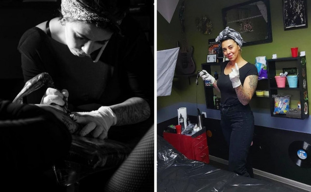 Azra je prvi ženski tattoo majstor u BiH. Prvu je napravila s 14 godina, a danas nema rada koji ne može napraviti