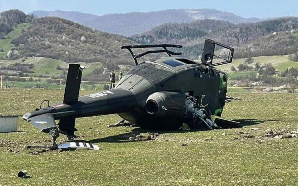 Tužiteljstvo naredilo očevid zbog prevrnutog helikoptera Oružanih snaga BiH
