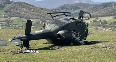 Prevrnuo se helikopter Oružanih snaga BiH
