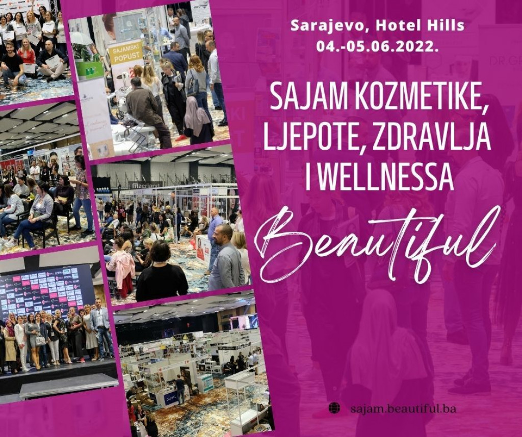 Sajam BeautiFUL 2022,kozmetika,ljepota,wellness,Sarajevo