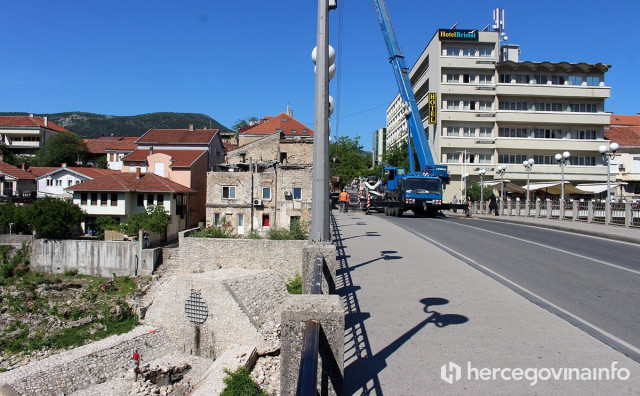 Obustava prometa u središtu Mostara