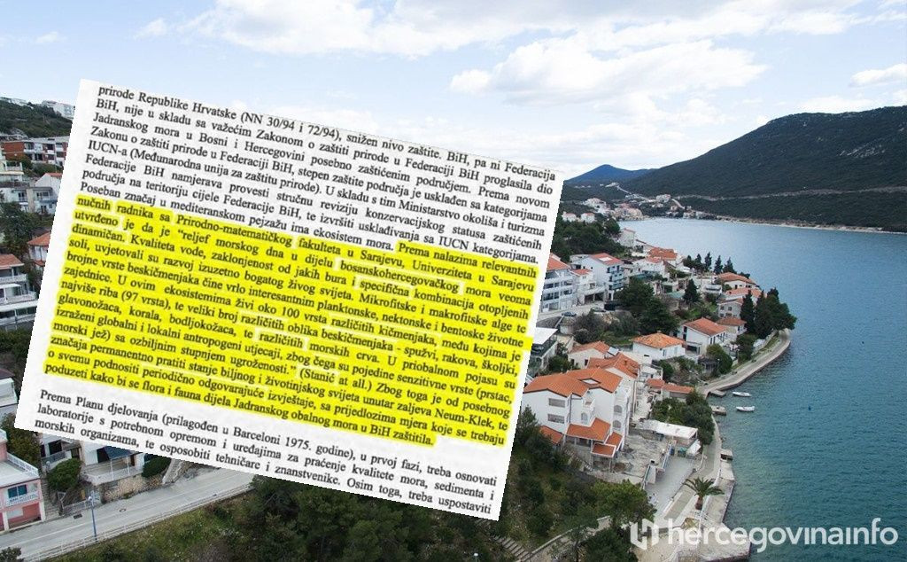 STRUKA KAŽE NE VELIKIM BRODOVIMA Neumski zaljev je plitki bazen, prirodni rezervat, a u tom ekosustavu živi 100 vrsta različitih kičmenjaka