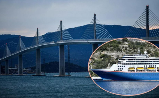 Pelješki most kruzer