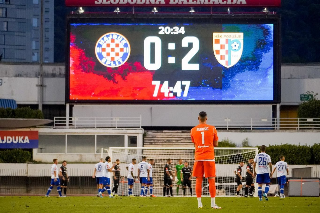 HNK Hajduk Split on X: Kraj prvog dijela na Poljudu: Hajduk