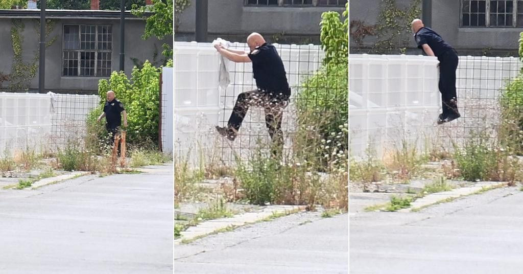 FILMSKE SCENE U ZAGREBU Pritvorenik skokom preko ograde pobjegao pravosudnim policajcima