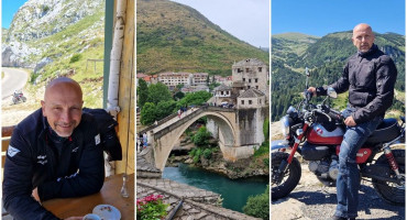 'VJETAR U KOSI' I U MOSTARU Stanković se kod Starog mosta družio s mostarskim poduzetnikom