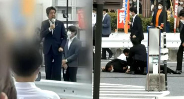 KOBNA KAMPANJA Bivši japanski premijer upucan za vrijeme govora, bori se za život