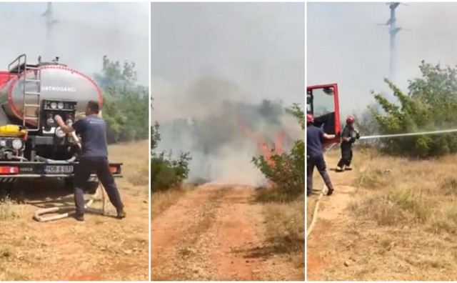 Dva požara na području Gubavice, vatra zaprijetila kućama