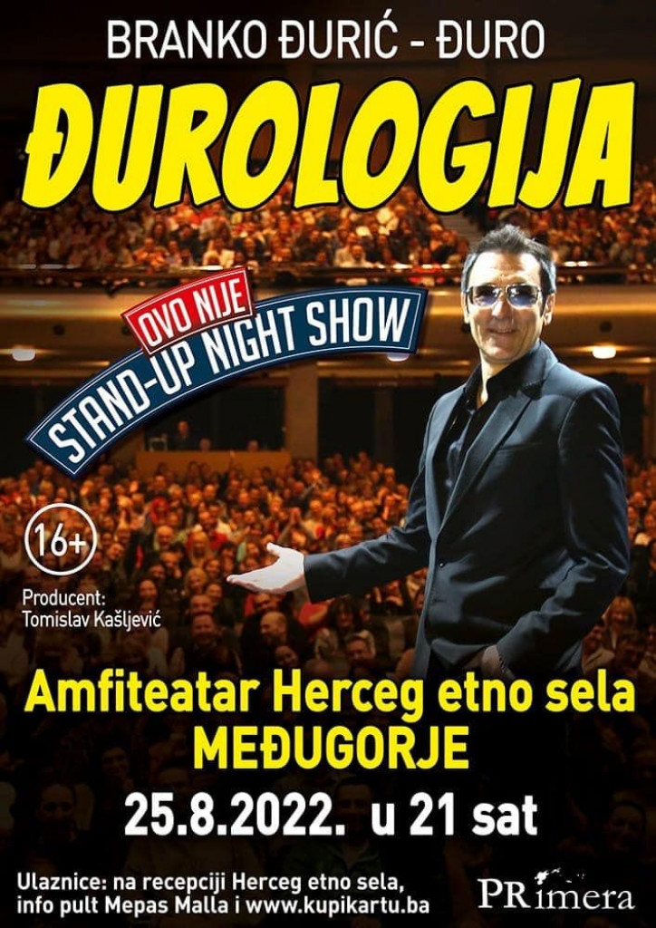 Đurologija - 90-minutni show bez premca stiže u Hercegovinu