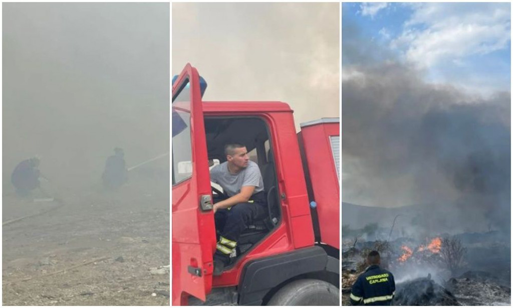Požar na deponiji smeća u Čapljini, vatrogascima pomažu i bageri