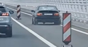 S BMW-om pretjecao kolonu na Pelješkom mostu