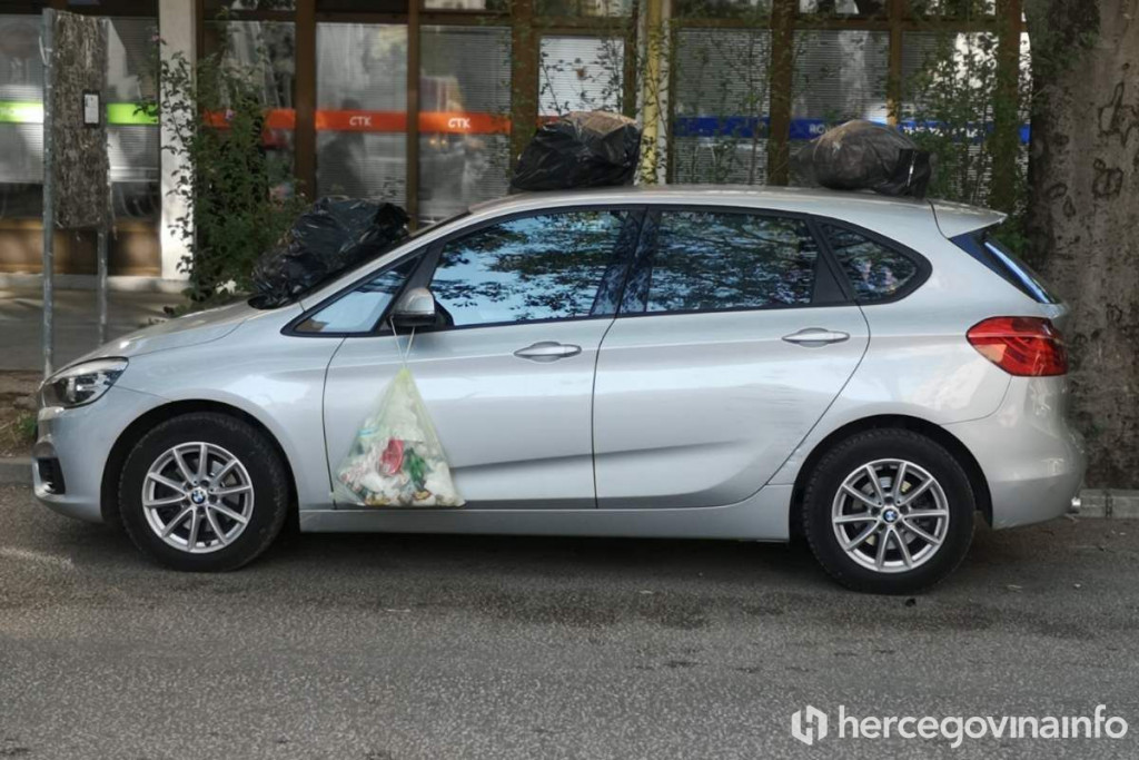 OKIĆEN, A NIJE U SVATOVIMA Vlasnika BMW-a jutros dočekala 'mirisna' čestitka