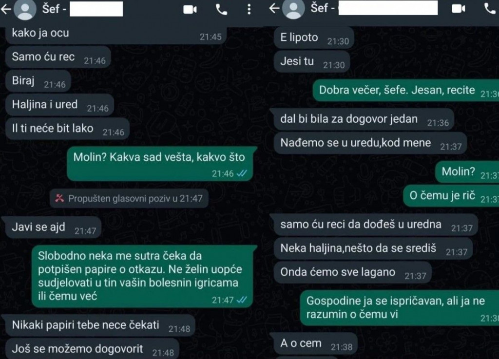 "MALA, NE PRAVI SE NEVINA..." Šef nudio djelatnici seks za veću plaću, a žena je to sve objavila