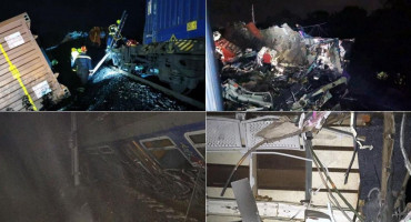 TEŠKA NESREĆA U HRVATSKOJ U sudaru vlakova tri  osobe poginule, 11 ih ozlijeđeno