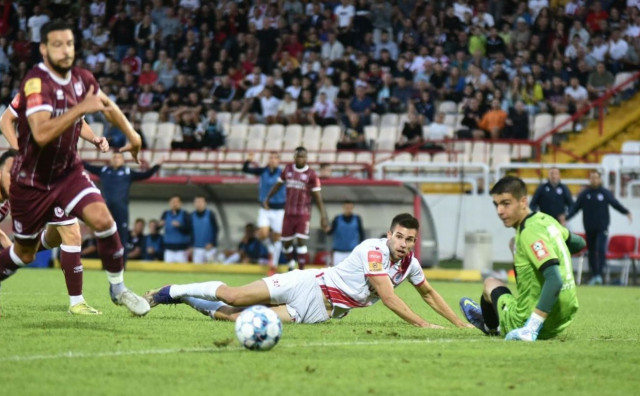 Povratnik Mario Ćuže zabio za vodstvo Zrinjskog nakon sjajne akcije i asistencije Nemanje Bilbije